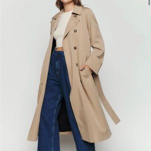 Kensington Trench from Reformation. Worn once, size XS.